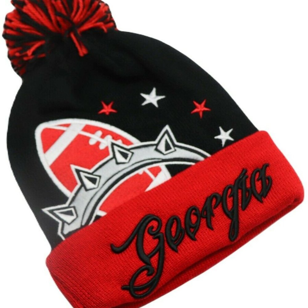 Georgia Premium Colossal Cuffed Pom Beanie
